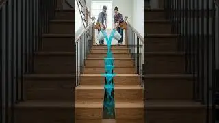 Resin stairs design - modern transformation