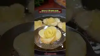 EASY SWEET  & SOUR POTATO ROSE RECIPE #recipe #cooking #chinesefood #potatorecipe #sweetandsour