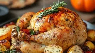 طريقة طبخ الديك الرومي او التركيcooking Turkey/ من مأكولات أبو كرم 