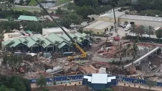 Infinity Falls Construction Update | Riding Mako, and Kraken Unleashed