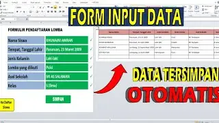 How to Automatically Create an Excel Input Form || NO CODING