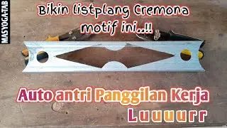 Cremona atau listplang baja ringan tebaru 2024 motif senjata ninja