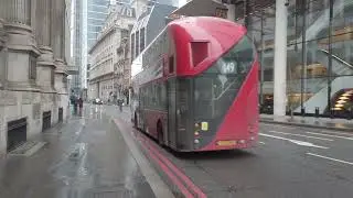 London Walk | February 2025 |  Winter❄️ city walk 🌧️ | Bank - Royal Exchange - Bishopsgate [4K]