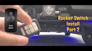How To Install Rocker Switch In A Car To Control Under Lights [Part 2]