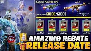 Amazing Rebate Release Date in PUBG Mobile 😱 | Free UC Event | PUBG Mobile New Update 2025