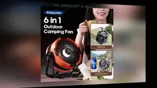 A must-have product! New Multifunctional 6 in 1 Desktop Fan 20000mAh Outdoor Camping Fan Air Circu