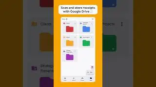 Scan documents with the Google Drive app to keep your receipts organized 🗂️ #Shorts