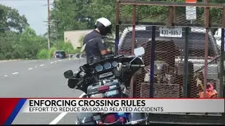 Enforcing railroad crossing rules