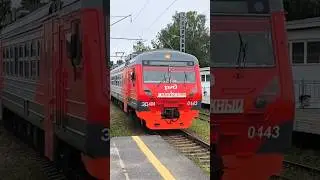 Прибытие именного электропоезда ЭД4М-0443 