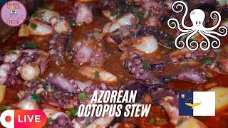 Polvo Guisado (Azorean Octopus) 🐙 Stew | Live Cooking Stream