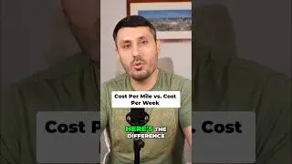 Carriers, when it comes to running your trucking business, do you think cost mile or cost per week?