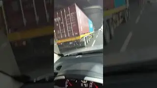 #trailer truck double container🚐