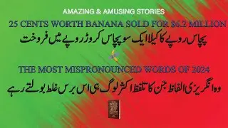Entertaining Stories 2024 | One BANANA sold for $6.2 million | The most mispronounced words of 2024