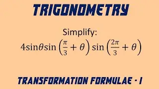 5 | Trigonometry | Transformation Formula - Type 1 | Worked Out Problem