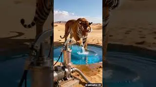 A tiger took care of a tomato plant. The plant grew big, and then this is what happened...🥹🥹🥹