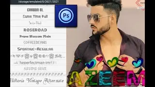 How To Make Glass Font Editing 2022 with Turkish Music