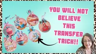 You Won&rsquo;t Believe This Transfer Trick! DIY Christmas Bake Shop Ornaments #christmasDIY #holidaycraft