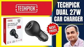 TECHPICK Dual 27W USB-C + 12W USB-A Car Charger | Unboxing | TECHNICAL SAJID