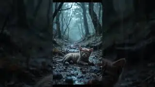 Lost Cat in the Deep Forest #cat #catshorts #catlover