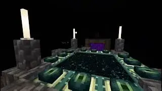 My survival end portal room and end island jungle transformation