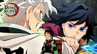 Tanjiro's reaction to giyu and sanemi's training montage 😱 #kimetsunoyaiba #demonslayer #anime