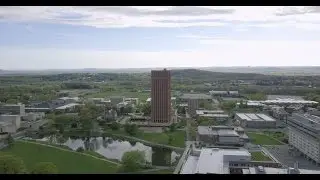 UMass Drone Over Campus - 4K