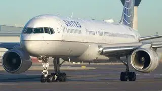 25 Minutes of Up Close Sunrise Winter Departures- Manchester Airport- Runway 23L