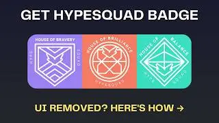 How to get DISCORD's hypesquad badge even after the ui is removed!