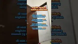syariat tarekat hakikat makrifat
