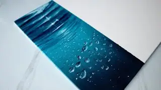 underwater aesthetic painting on 8x10