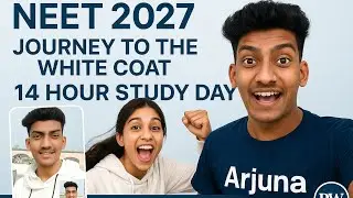 🚀 Journey to the White Coat - Day 2 | 12 Hours Study Challenge | PW Arjuna Batch 🩺
