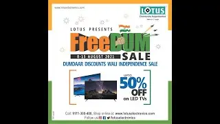 Dumdaar Discounts Wali Independence Sale on LED TV by Lotus Electronics