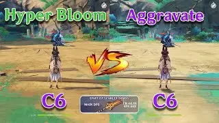 C6 CYNO| QUICKBLOOM VS AGRAVATE | DMG COMPARE | #genshinimpact #genshin #cyno