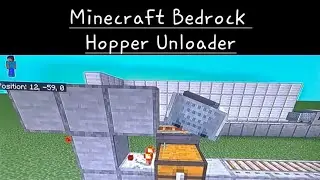 Minecraft Bedrock Minecart Hopper Unloader