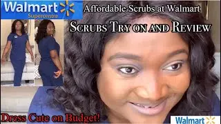 Nursing Scrub Try on and Review l Affordable Scrubs at WALMART| Shop Cute Scrubs on Budget!
