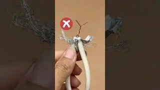 How to connect a beautiful home antenna wire with good signal #construction #diy