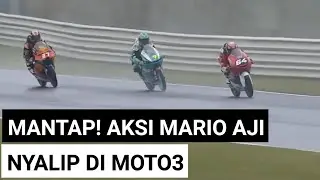Mantap! Aksi Mario Aji Nyalip Sampai ke Posisi 4 FP1 Moto3 Italia 2021