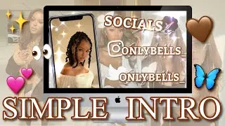 HOW TO MAKE A SIMPLE/CUTE YOUTUBE INTRO 🤎✨🦋