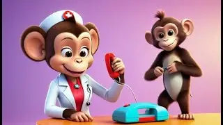 Five Little Monkeys | Counting & Action Song for Kids | Nursery Rhymes and Baby Songs