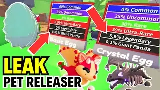Adopt Me Pet Releaser HIDDEN SECRET LEAK!⚠️Basic Egg vs Crystal Egg!