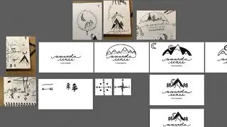Logo Design Process &mdash; Sketch to Vector to Hand drawn