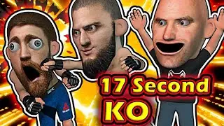 Khamzat Chimaev KOs Gerald in 17 Seconds