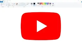 How to draw YouTube Logo step by step | Logo Drawing in Ms Paint. @YouTube 