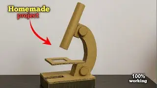How to make  Microscope with cardboard | Science project 2025 | homemade microscope