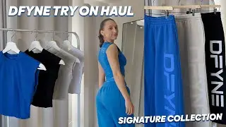 NEW SIGNATURE COLLECTION | dfyne try on haul | new wide leg joggers??