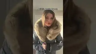 Aritzia St. Moritz Parka try-on