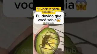 Dica de como tirar a polpa do abacate | como tirar a polpa do abacate com fu&ecirc;?