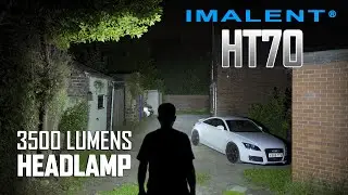 IMALENT HT70 - 3500 lumens headlamp with triple light source & Type-C charging - 5000mAh battery inc