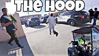 Riding my e bike in the HOOD & COPS were everywhere!