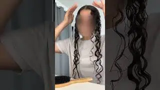 Tuto coiffure cheveux boucl&eacute;s sans gel 😻 #coiffure #repost #cheveuxboucles
